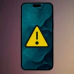 Biểu tượng cảnh báo lỗi trên giao diện iPhone