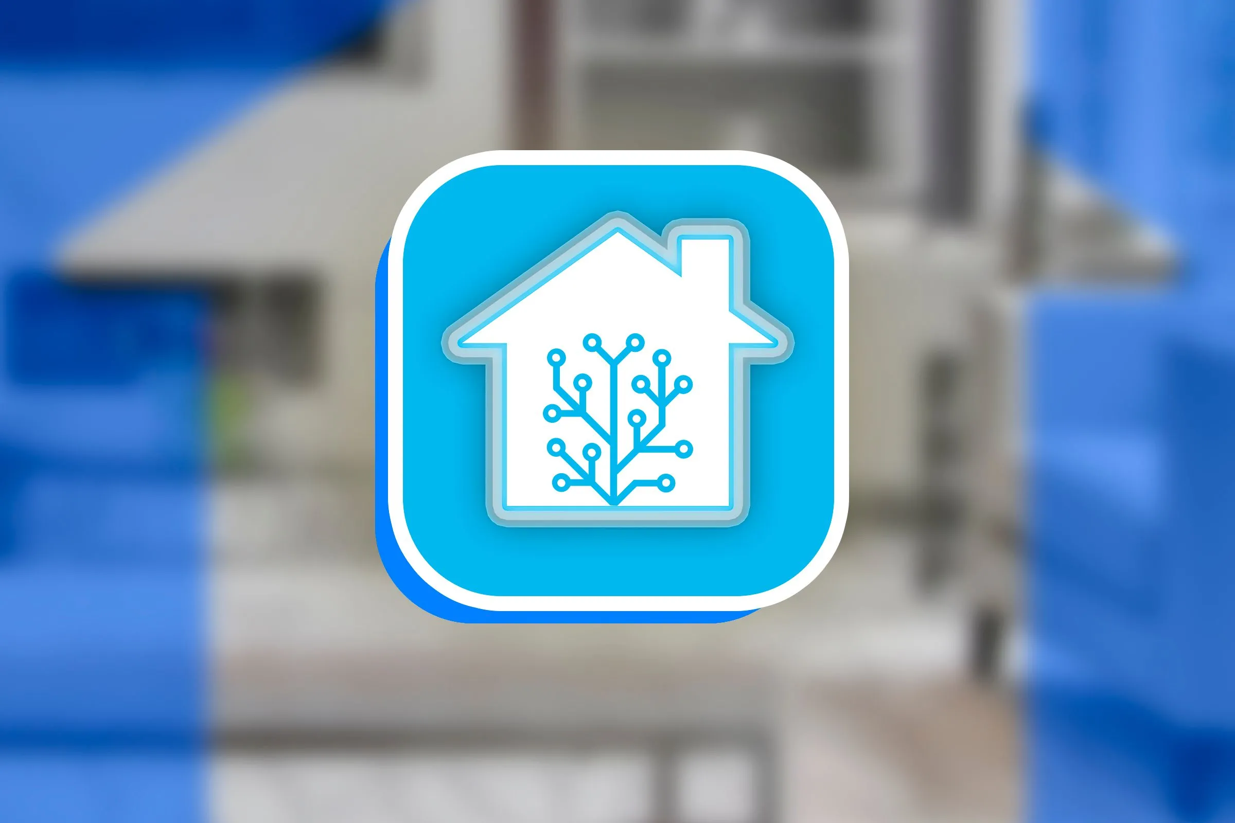 Biểu tượng Home Assistant, tượng trưng cho nền tảng nhà thông minh mã nguồn mở.