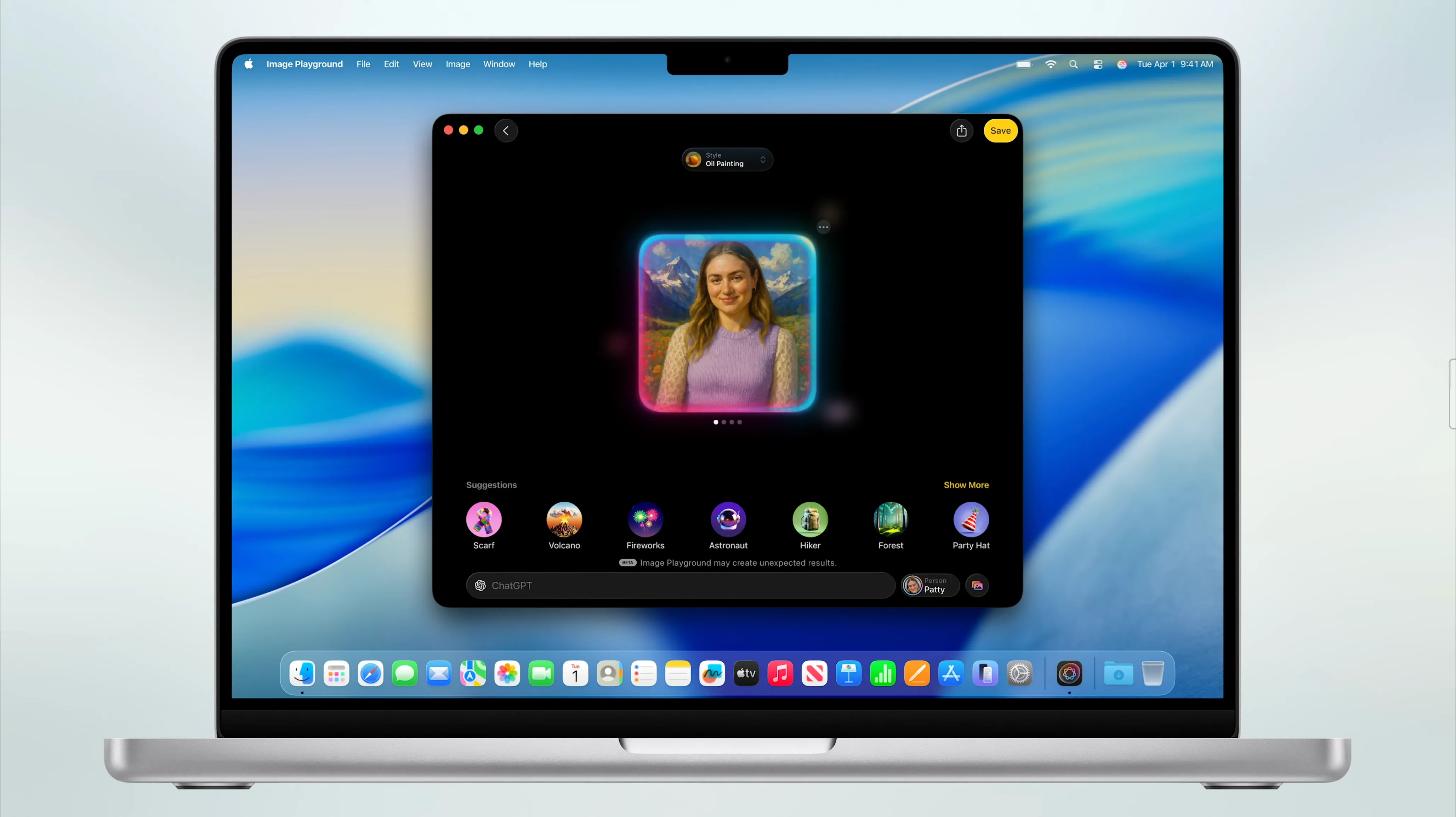 Cải tiến Image Playground trong macOS 26 Tahoe.