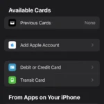 Giao diện thêm thẻ vào ứng dụng Apple Wallet trên iPhone