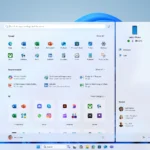 Giao diện tổng thể của Start menu Windows 11 mới với các mục ghim, đề xuất và danh sách ứng dụng được phân loại.