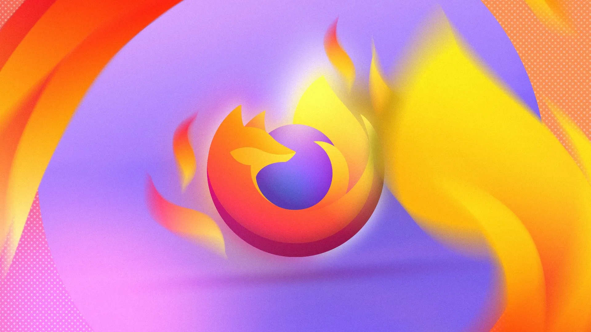 Logo trình duyệt Firefox với hiệu ứng ngọn lửa