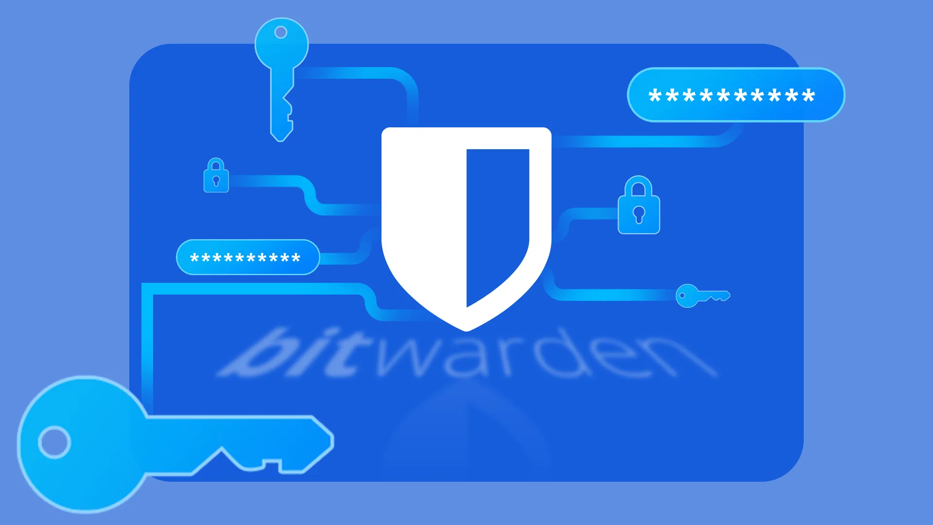 Logo ứng dụng quản lý mật khẩu Bitwarden