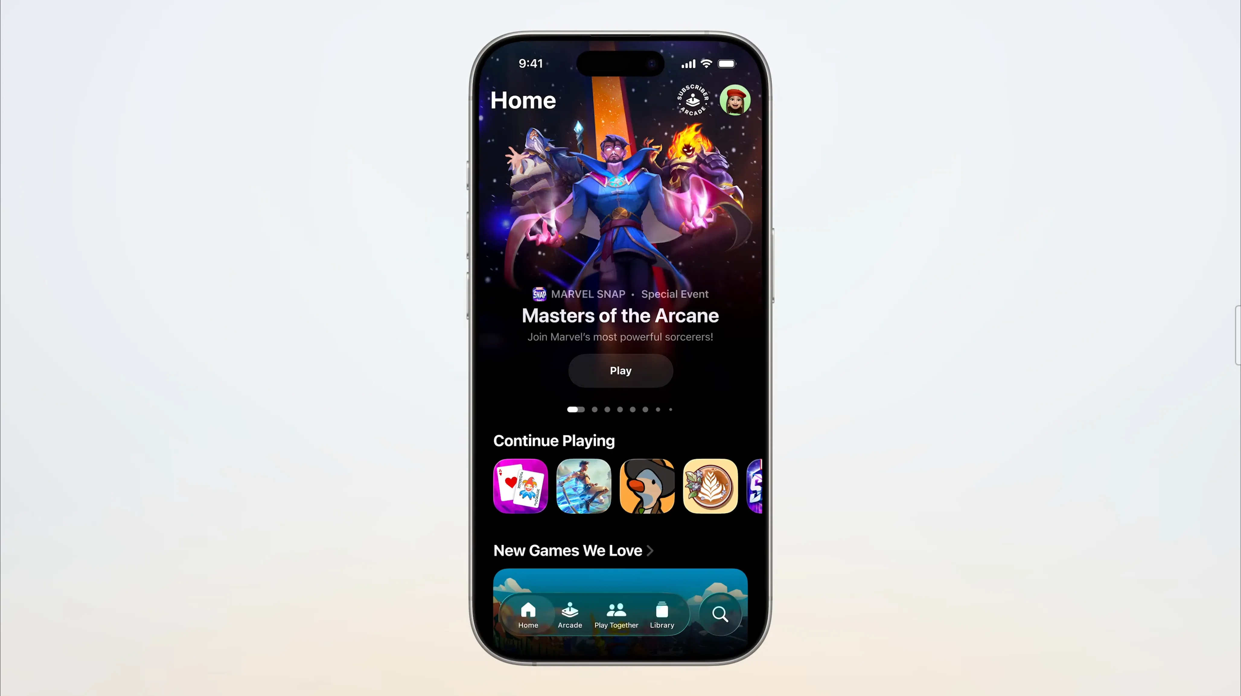 Ứng dụng Games (Trò chơi) mới trong iOS 26