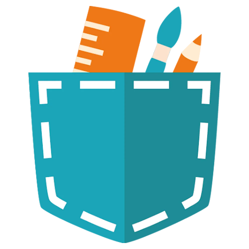 Logo của ứng dụng Pocket Paint, công cụ vẽ mã nguồn mở dành cho thiết bị Android.