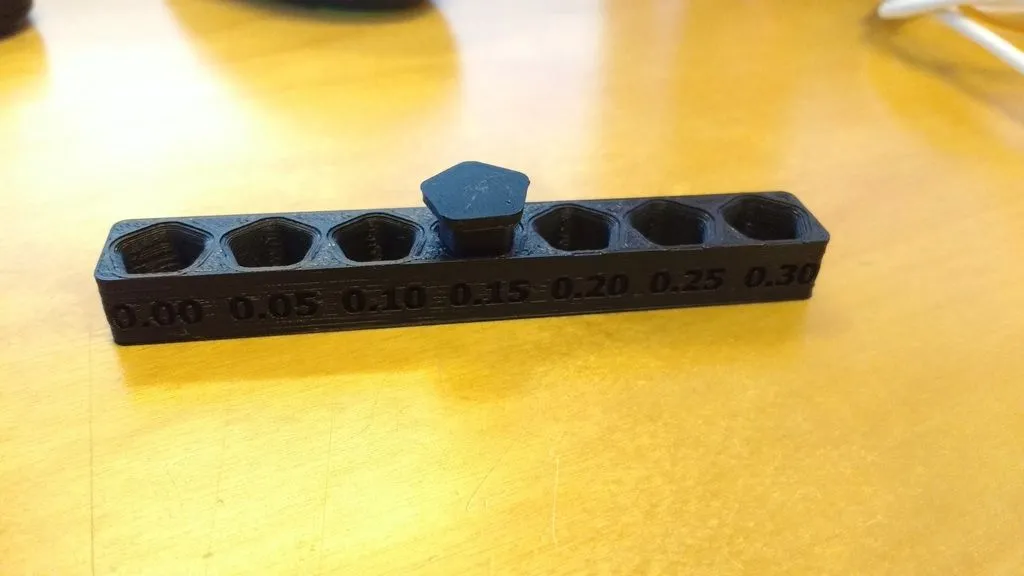 Mẫu đồng hồ đo dung sai để kiểm tra khe hở các chi tiết in 3D