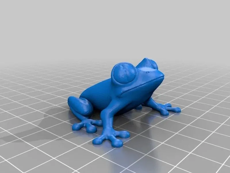 Mẫu ếch cây để kiểm tra đường cong và vùng overhang trong in 3D
