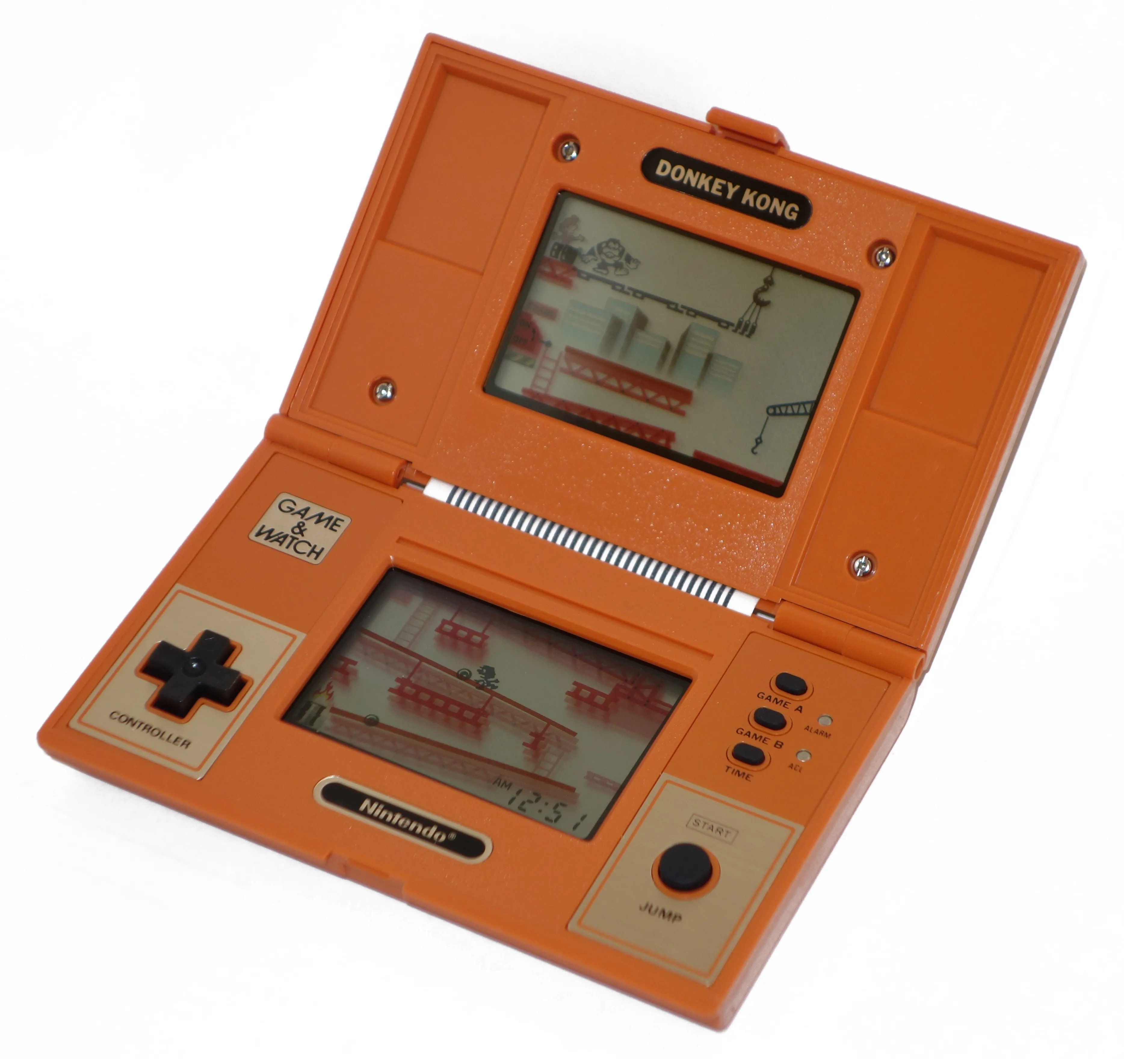 Máy chơi game cầm tay Nintendo Game &amp; Watch Donkey Kong nơi D-pad xuất hiện lần đầu