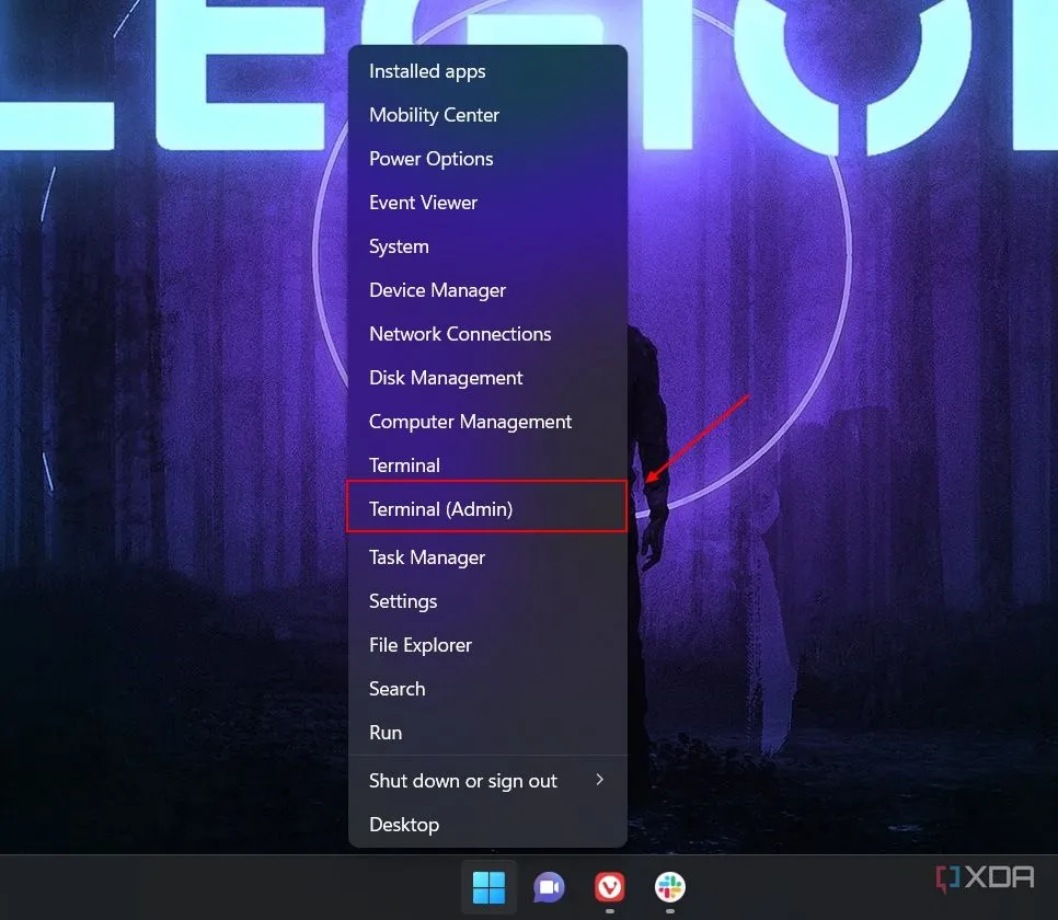 Mở Windows Terminal dưới quyền quản trị viên trong Windows 11