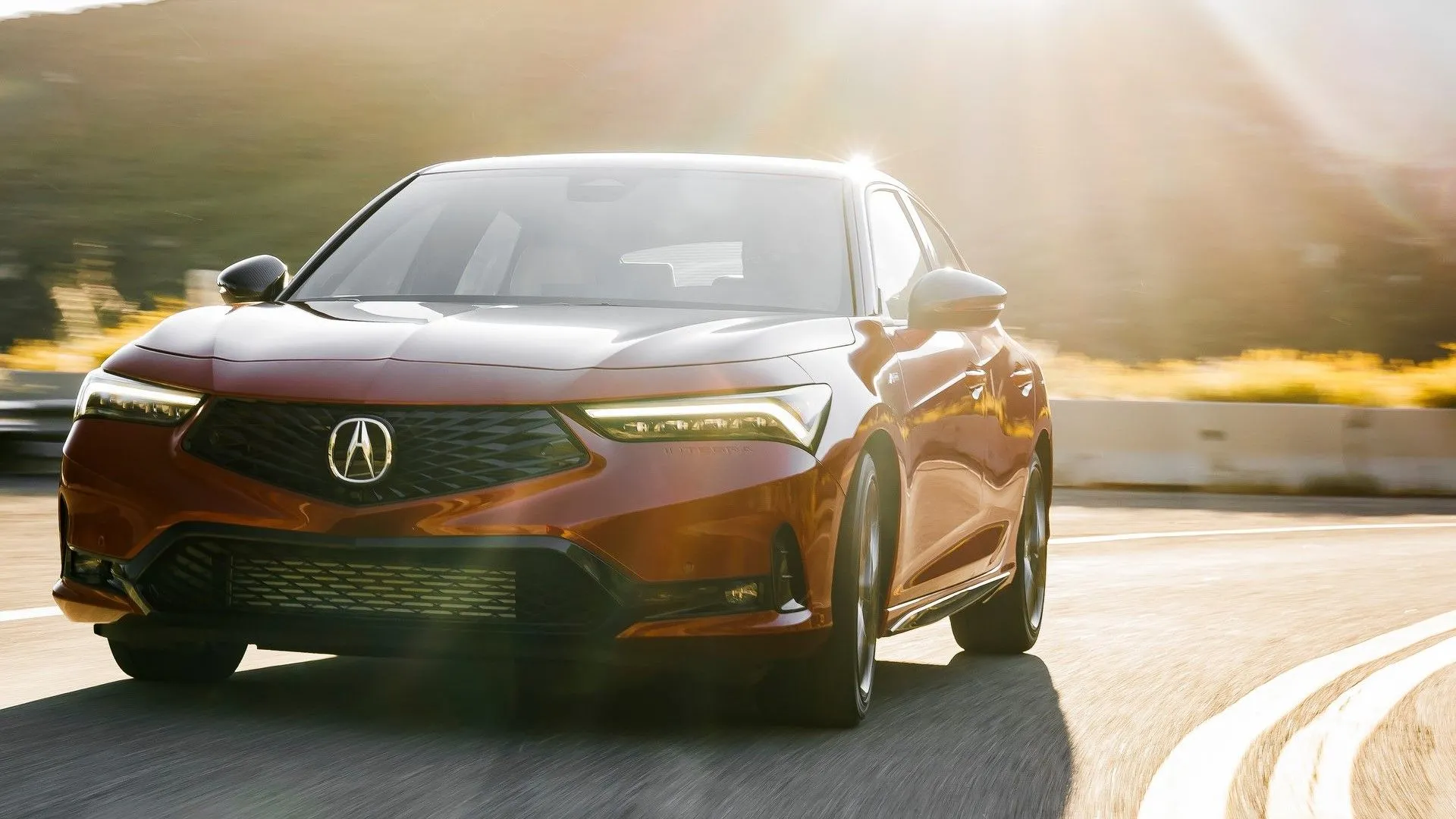 Acura Integra 2023 màu bạc, mẫu xe cao cấp với tùy chọn số sàn, kết hợp hiệu suất và sự sang trọng