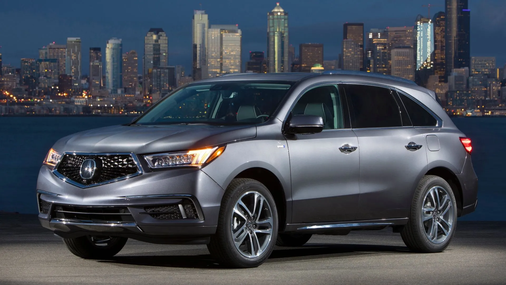 Acura MDX Hybrid 2020 màu bạc, SUV hybrid hạng sang cũ giá trị cao