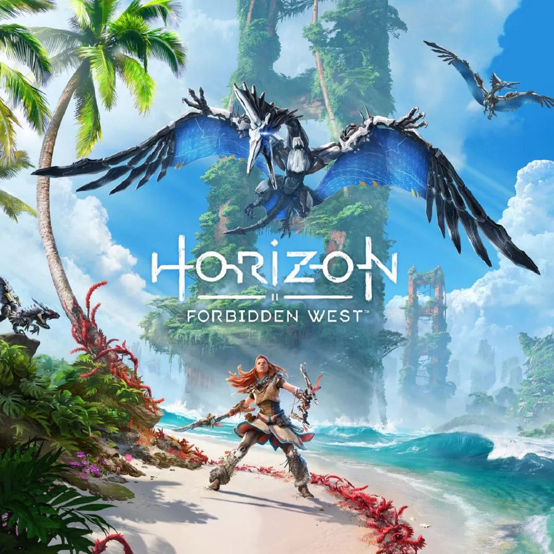 Aloy đối mặt với cỗ máy khổng lồ trong thế giới tuyệt đẹp của Horizon Forbidden West trên PC