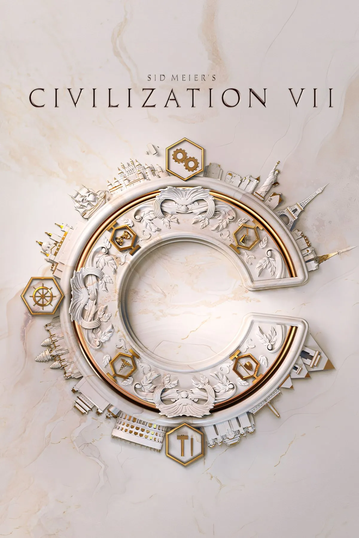 Ảnh bìa chính thức của game Sid Meier's Civilization VII, tựa game chiến thuật mới nhất của Take-Two.