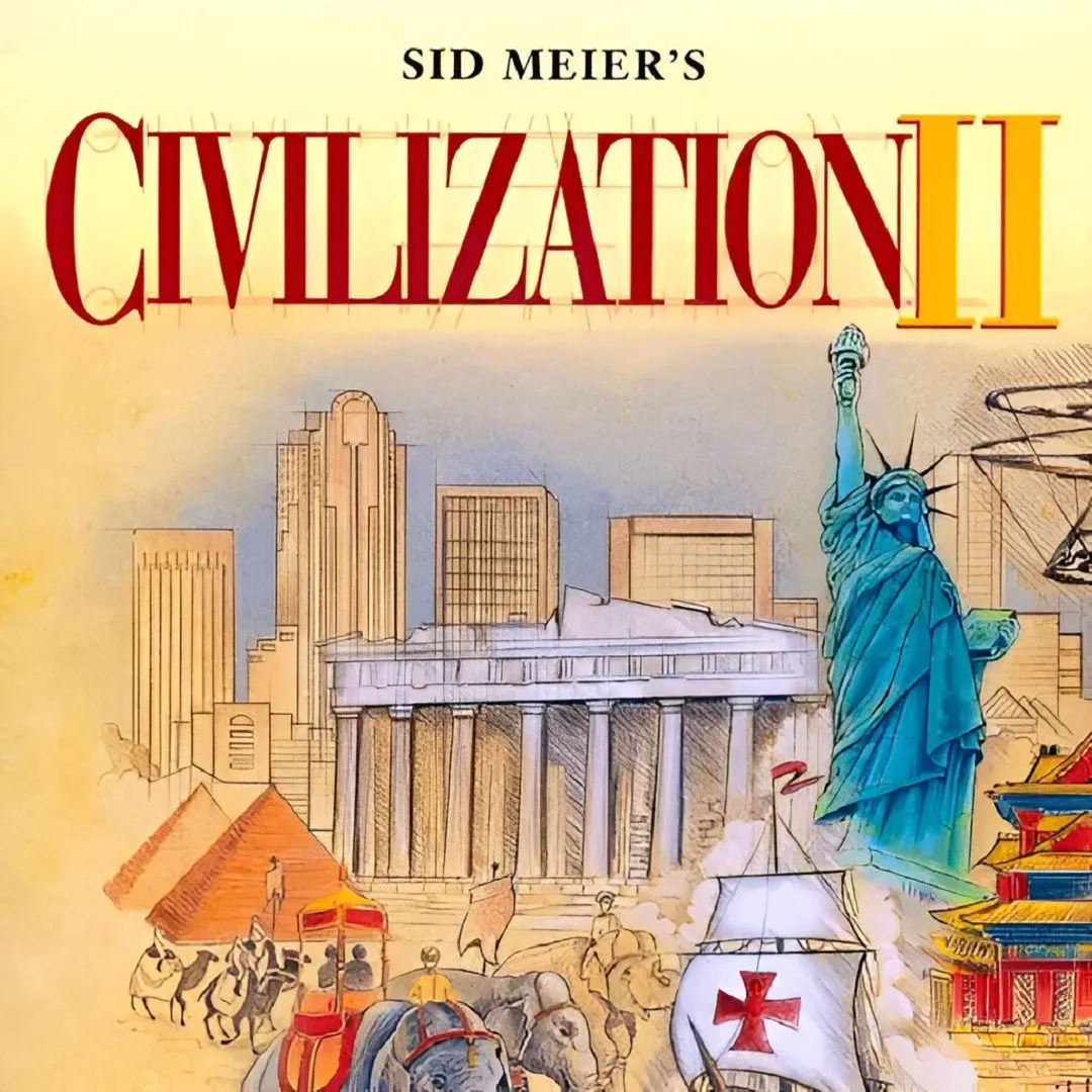 Ảnh bìa game Sid Meier's Civilization 2, minh họa giá trị lịch sử trong game