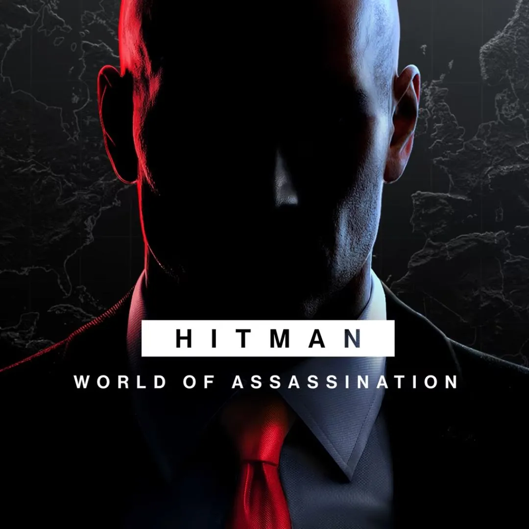 Ảnh sản phẩm của game Hitman World of Assassination, minh họa gameplay lén lút và hành động.