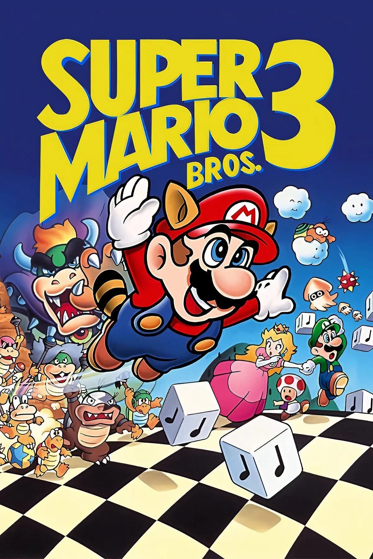 Ảnh tổng hợp các màn chơi và nhân vật trong Super Mario Bros. 3
