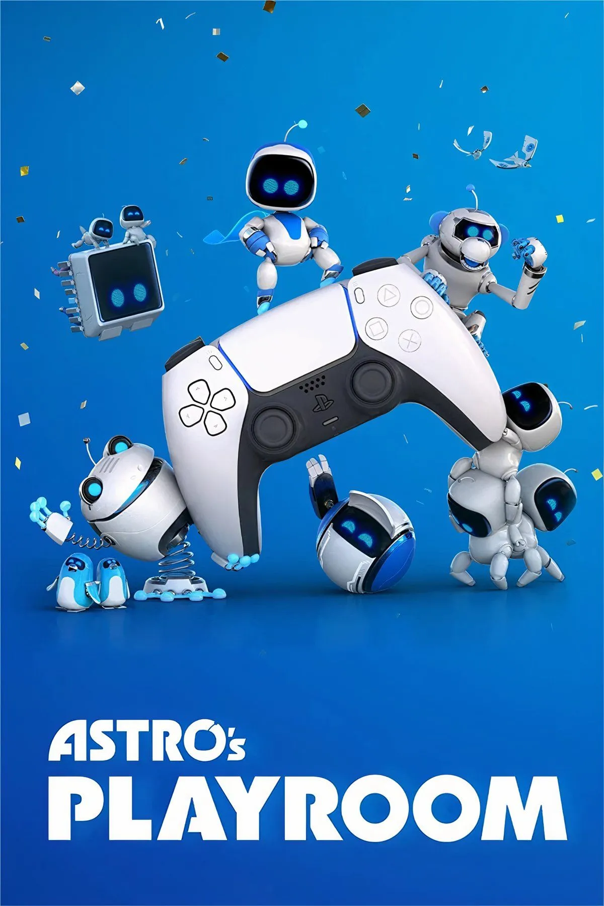 Astro Bot trong Astro's Playroom chạy trên nền tảng PS5 thể hiện khả năng của tay cầm DualSense