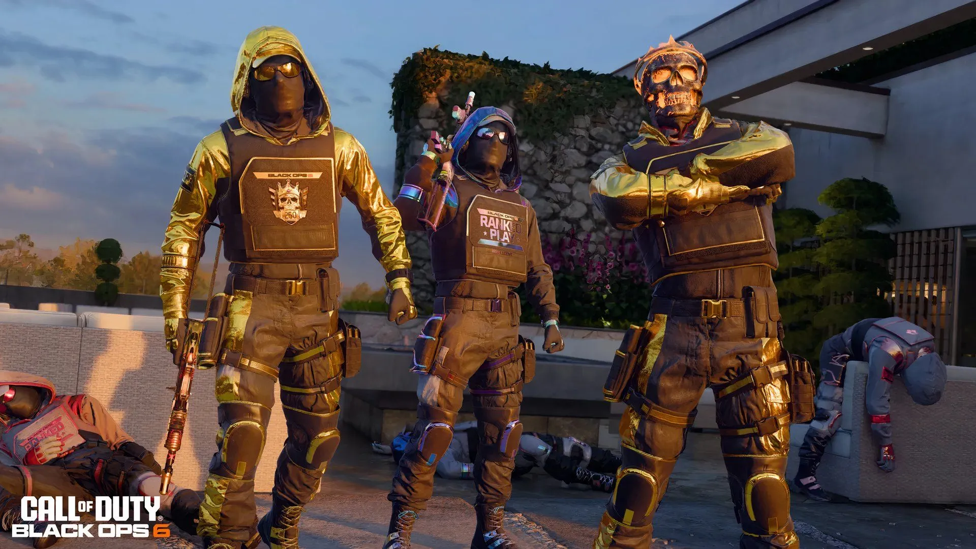 Ba đặc nhiệm Call of Duty đứng trên đối thủ bị đánh bại trong chế độ Ranked Play của Black Ops 6, thể hiện sự bảo vệ công bằng cho người chơi.