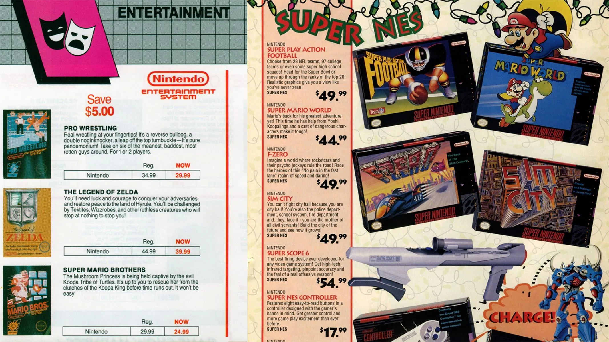 Bảng giá game NES và SNES của Hugues Johnson