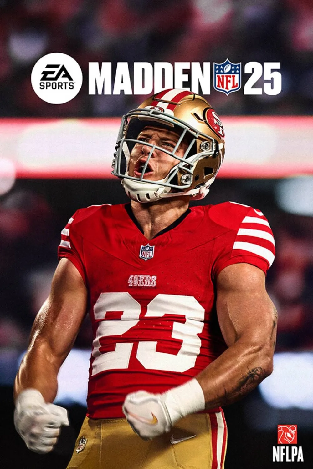 Bìa game Madden NFL 25 với các cầu thủ bóng bầu dục hành động
