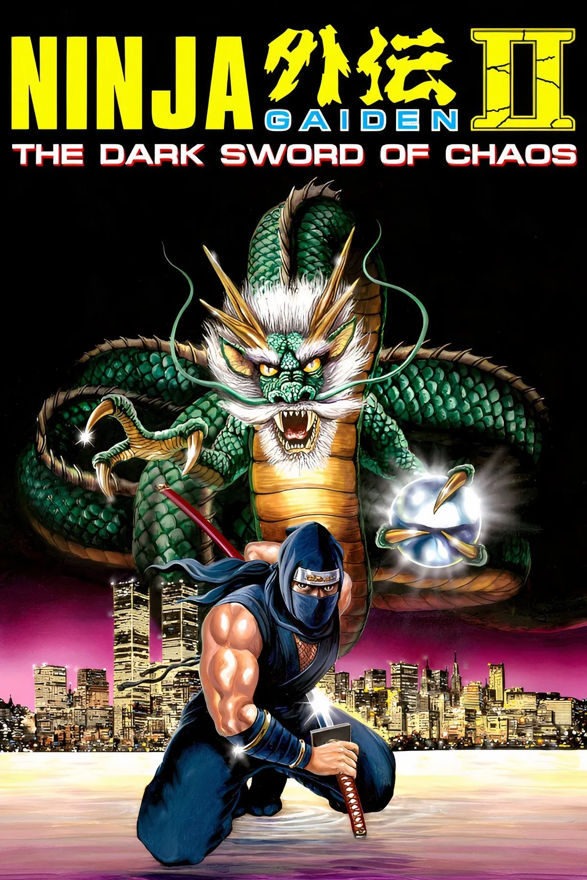 Bìa nghệ thuật game Ninja Gaiden II: The Dark Sword of Chaos