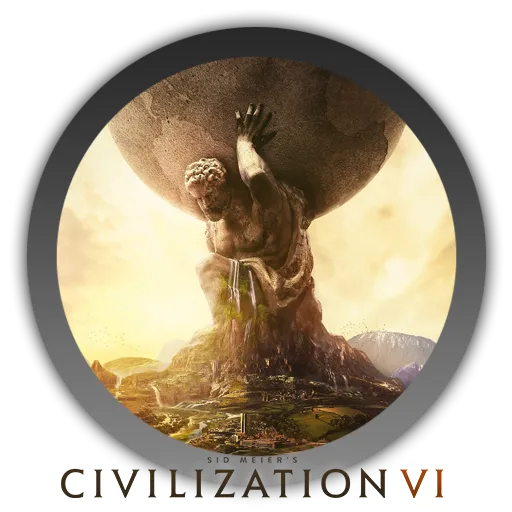 Biểu tượng game chiến thuật Civilization VI với các nền văn minh cổ đại