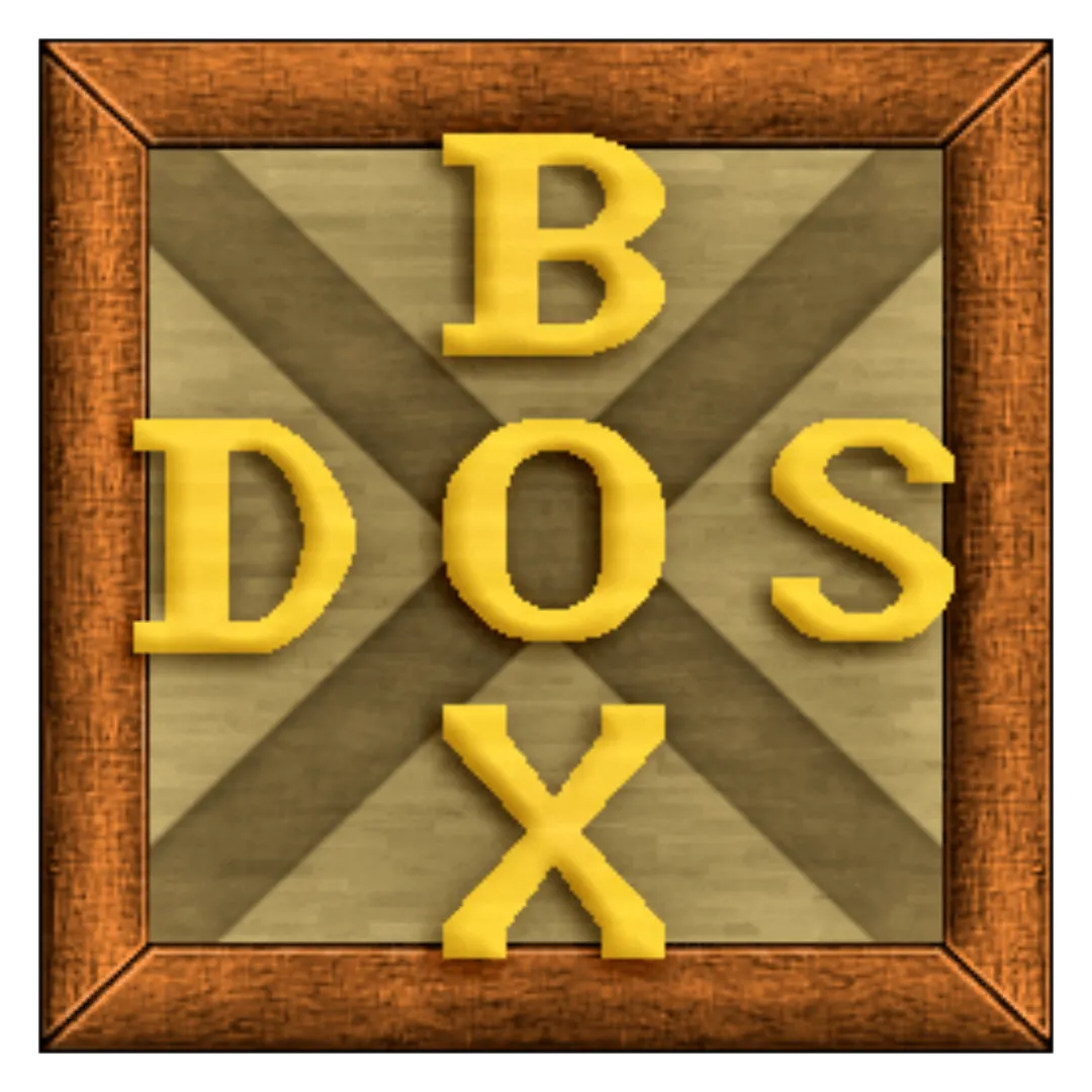 Biểu tượng phần mềm giả lập DOSBox trên nền trong suốt