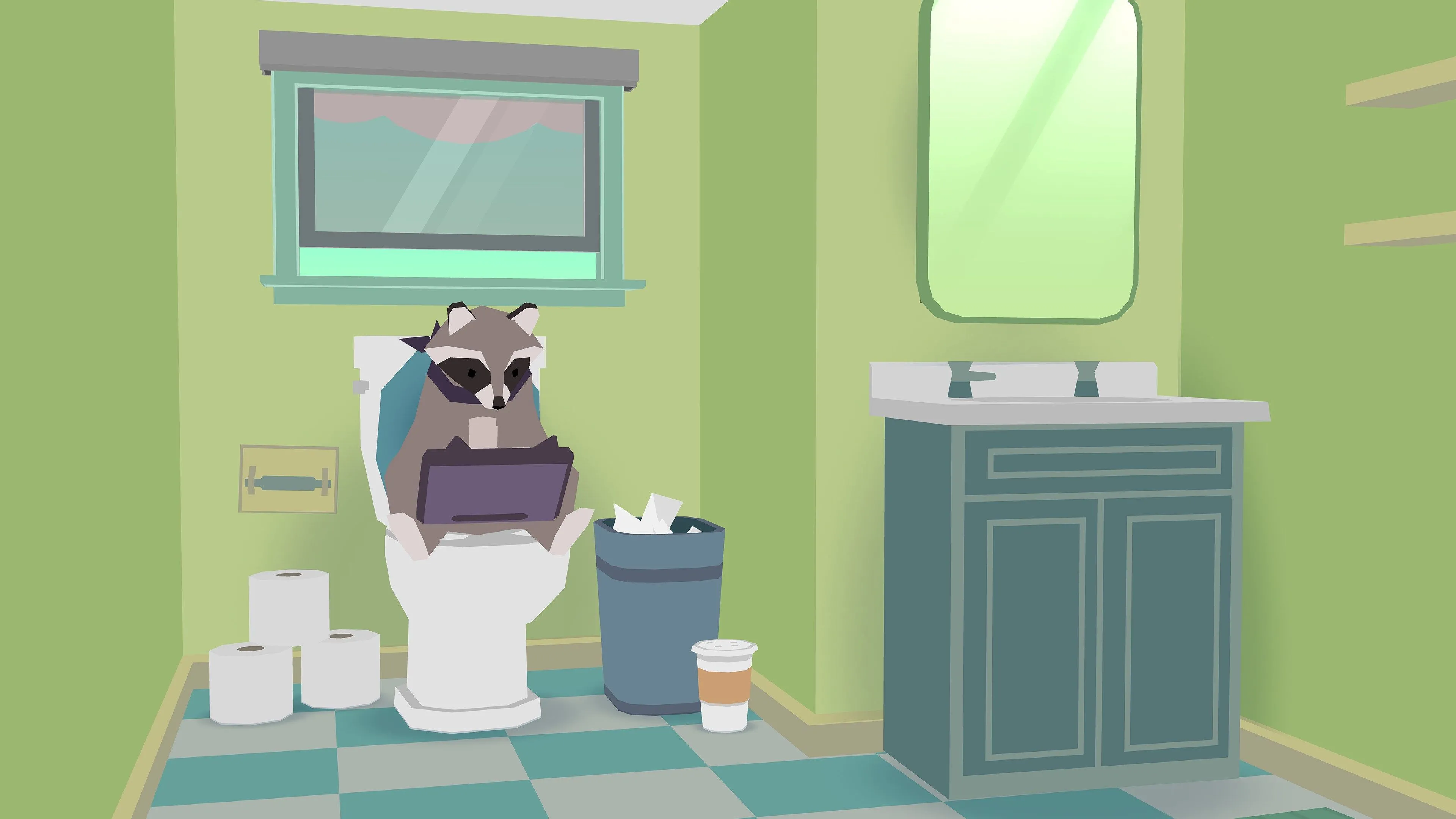 BK, chú gấu mèo tinh nghịch, điều khiển chiếc hố gây ra hỗn loạn trong Donut County