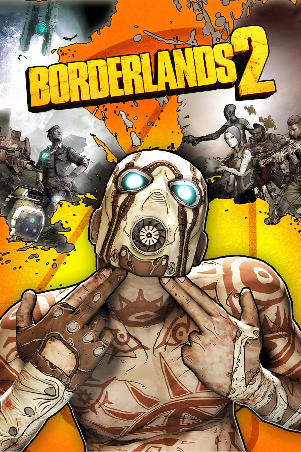 Bốn nhân vật Vault Hunter cùng nhau chiến đấu trong thế giới Pandora đầy màu sắc của Borderlands 2