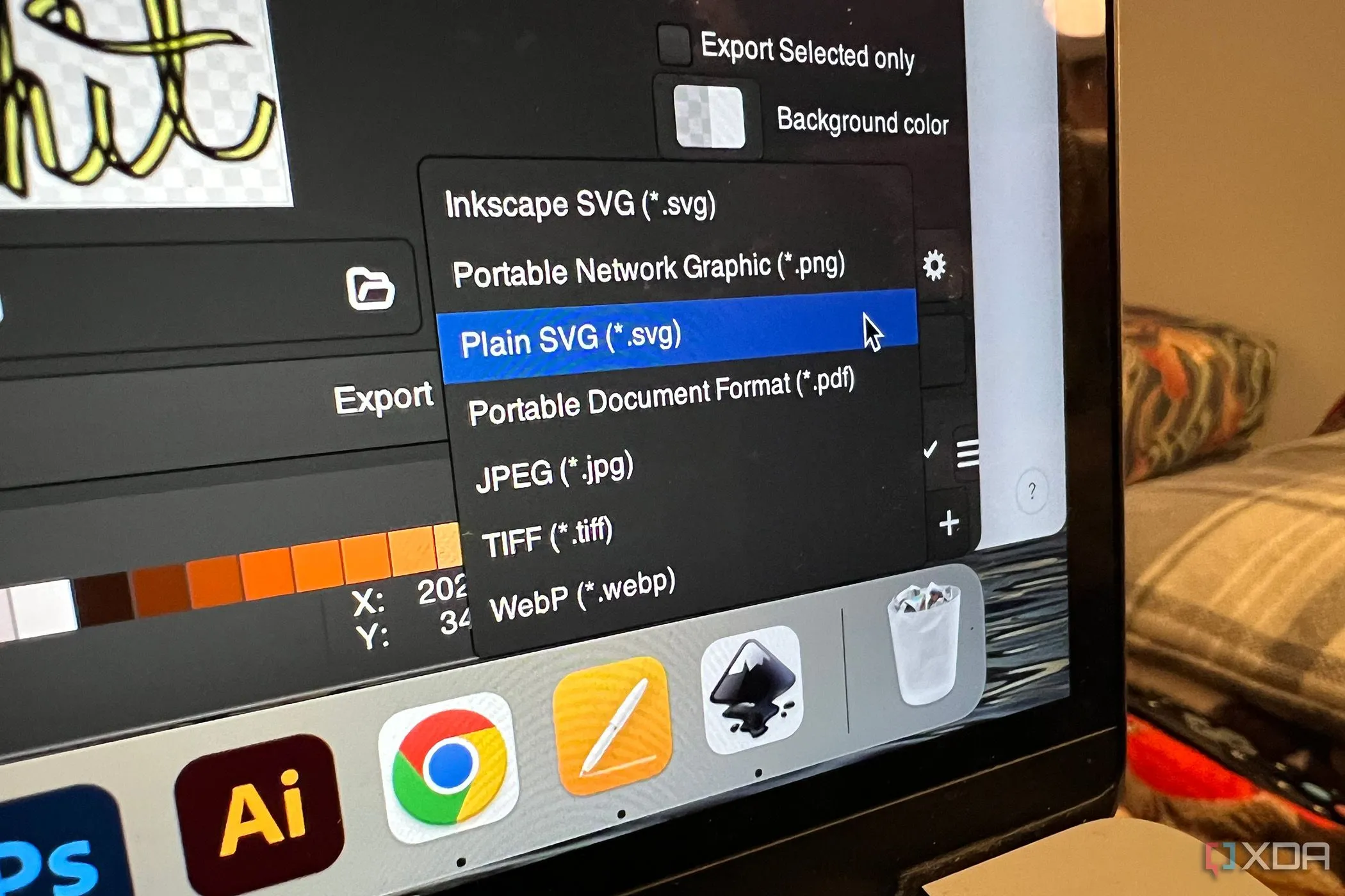 Các định dạng xuất của Inkscape