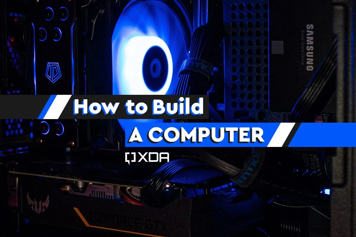 Các linh kiện bên trong máy tính bao gồm tản nhiệt CPU và card đồ họa, gợi ý về việc lắp ráp và kiểm tra tương thích phần cứng