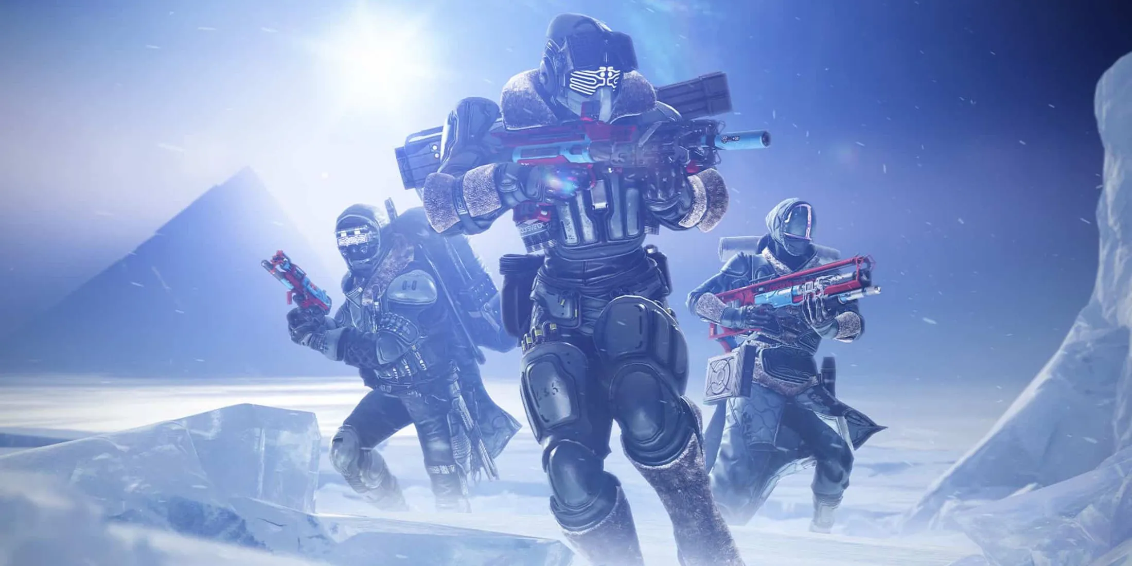 Các nhân vật Warlock, Gambit và Guardian trong Destiny 2 với trang bị độc đáo