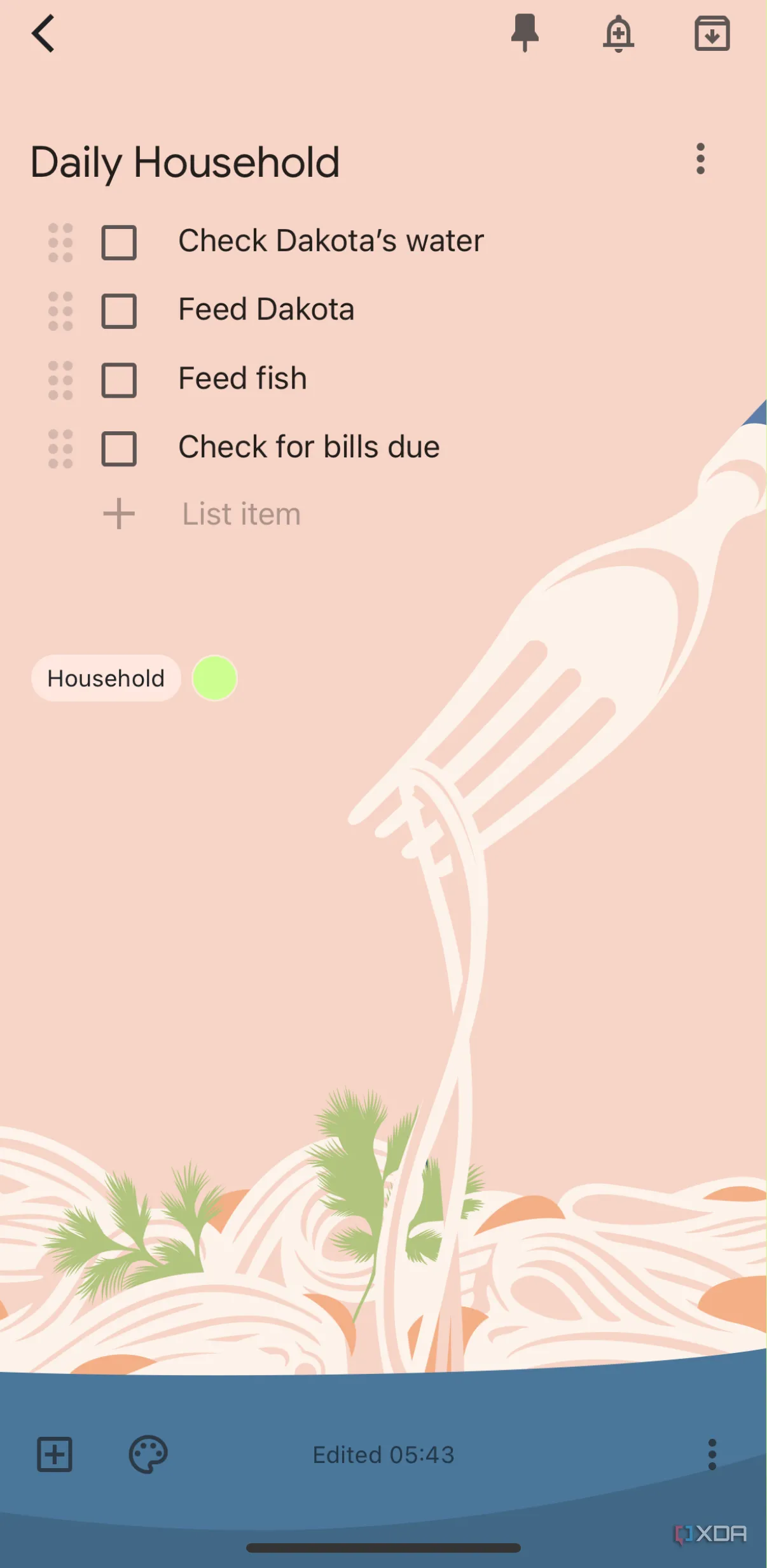 Cách tạo mẫu công việc hàng ngày trong Google Keep