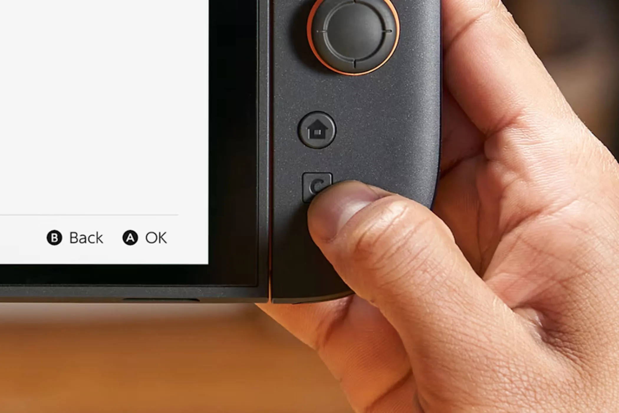 Cận cảnh nút trên Joy-Con của Nintendo Switch 2