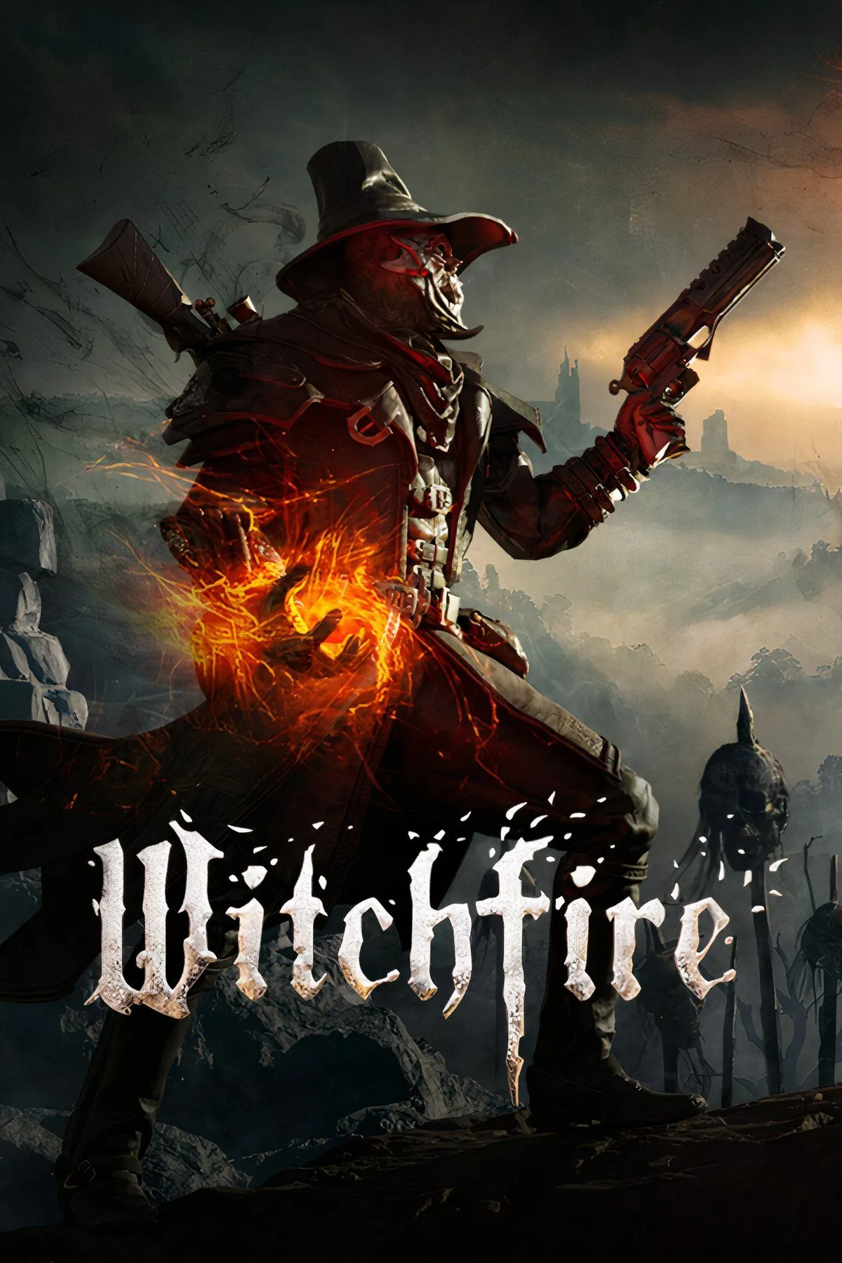 Cảnh bắn súng góc nhìn thứ nhất trong Witchfire, tựa game roguelike AAA Early Access ấn tượng