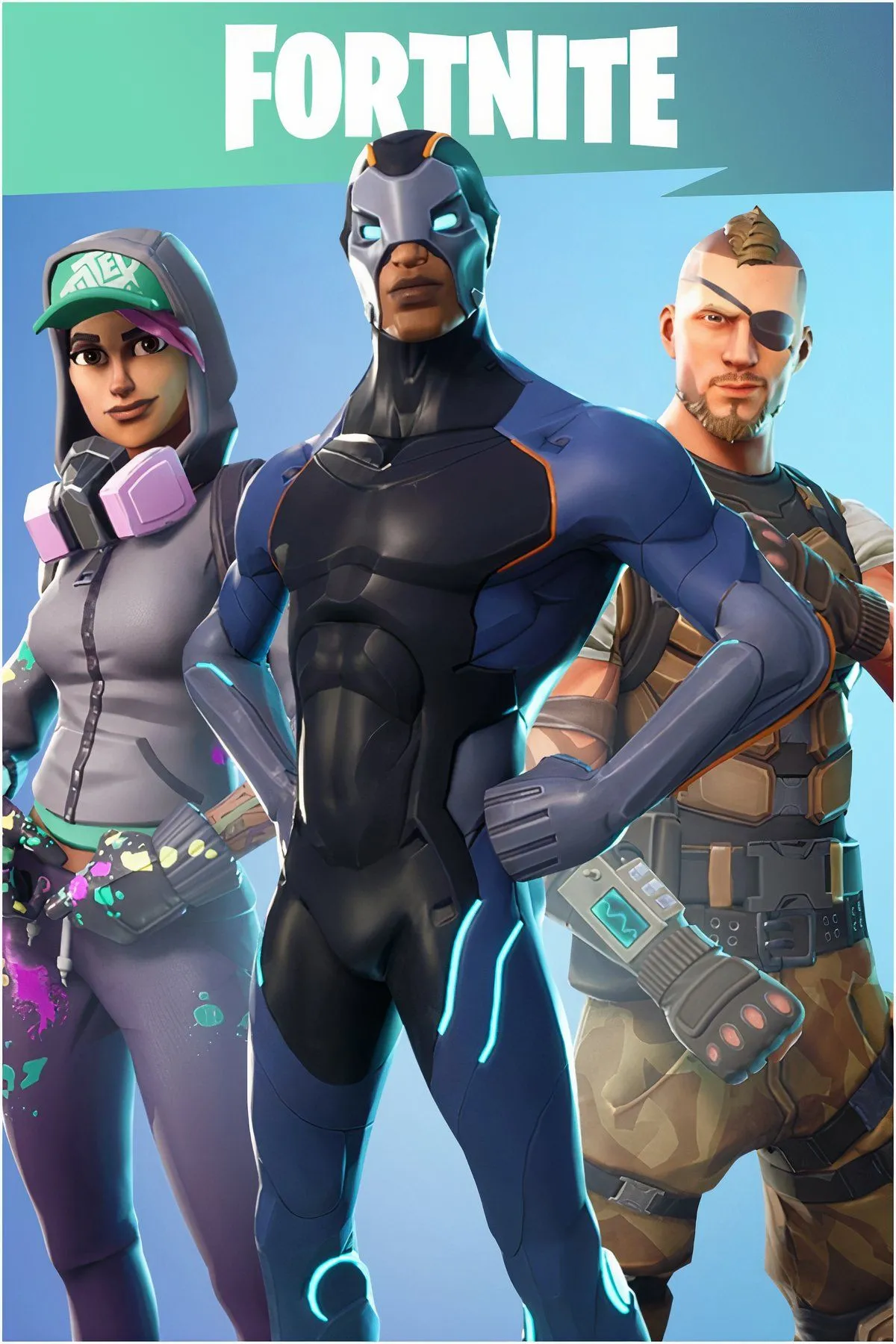 Cảnh chiến đấu đa dạng và đầy màu sắc trong game Fortnite, minh họa mô hình Battle Pass và nền tảng giải trí