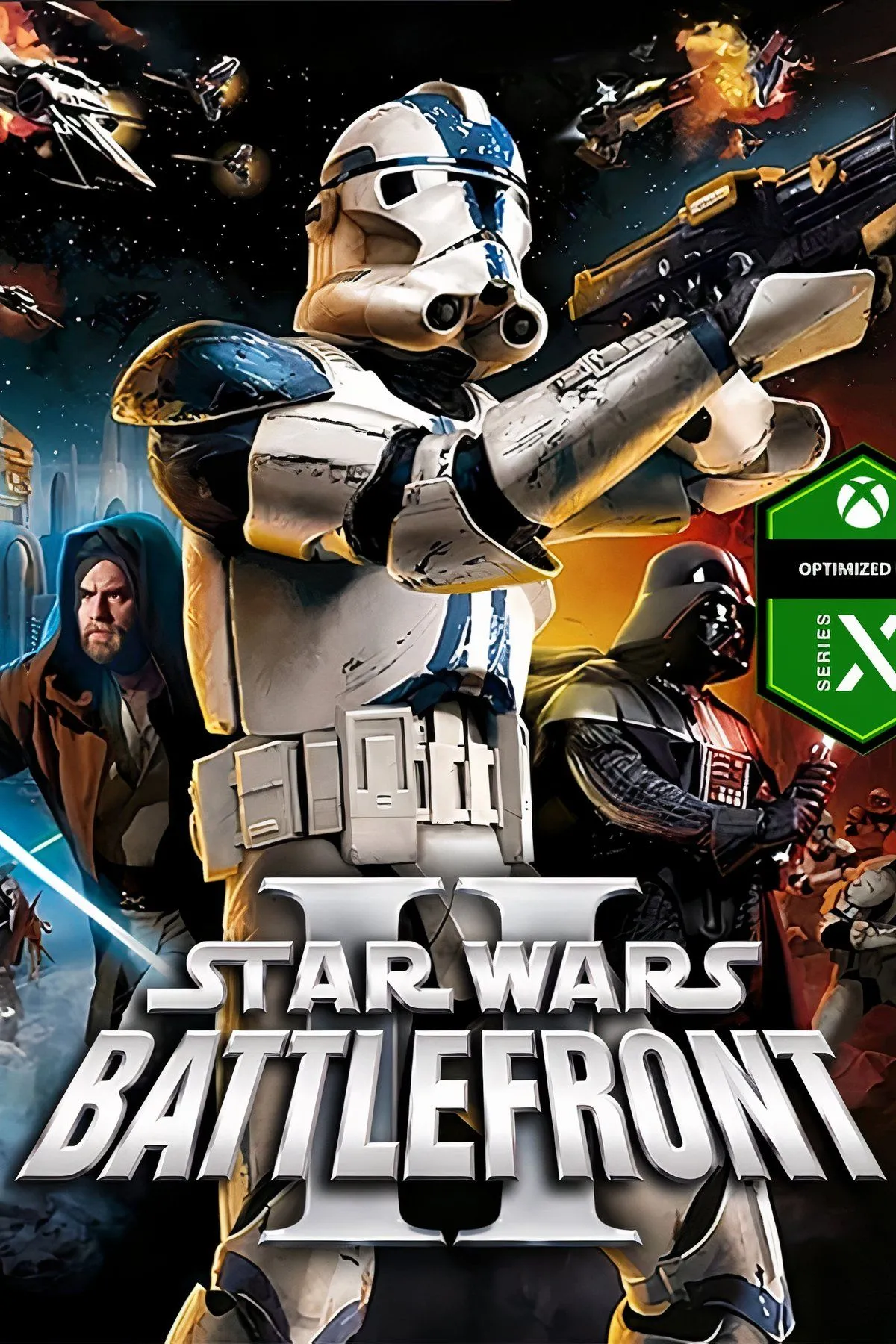 Cảnh chiến đấu hoành tráng trong Star Wars: Battlefront III, minh họa tiềm năng của bản game bị hủy.