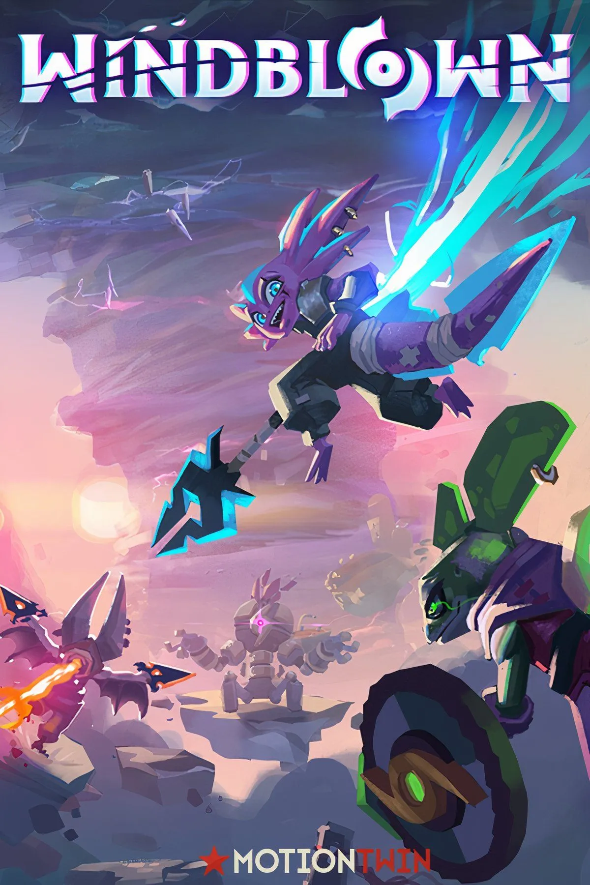 Cảnh chiến đấu trong game roguelike isometric Windblown, tựa game mới từ nhà phát triển Dead Cells