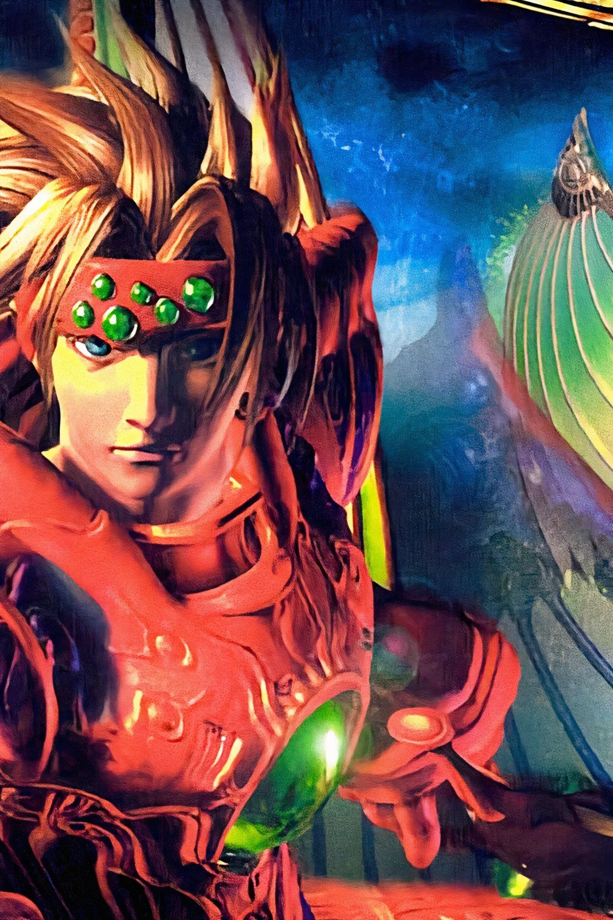Cảnh chiến đấu trong game The Legend of Dragoon với hiệu ứng sức mạnh rồng