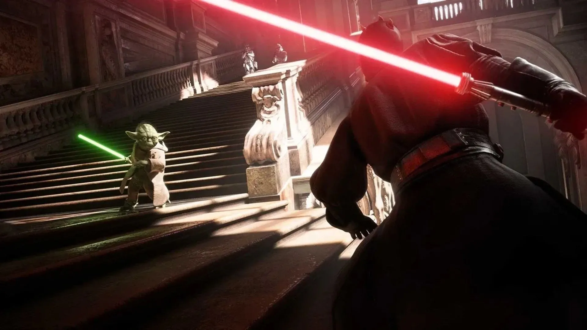 Cảnh chơi game Star Wars Battlefront 2 với giao diện người dùng hiển thị các yếu tố gây tranh cãi về loot box