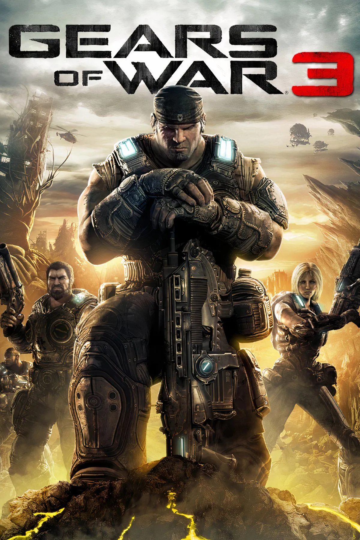 Cảnh gameplay bắn súng hành động trong Gears of War 3