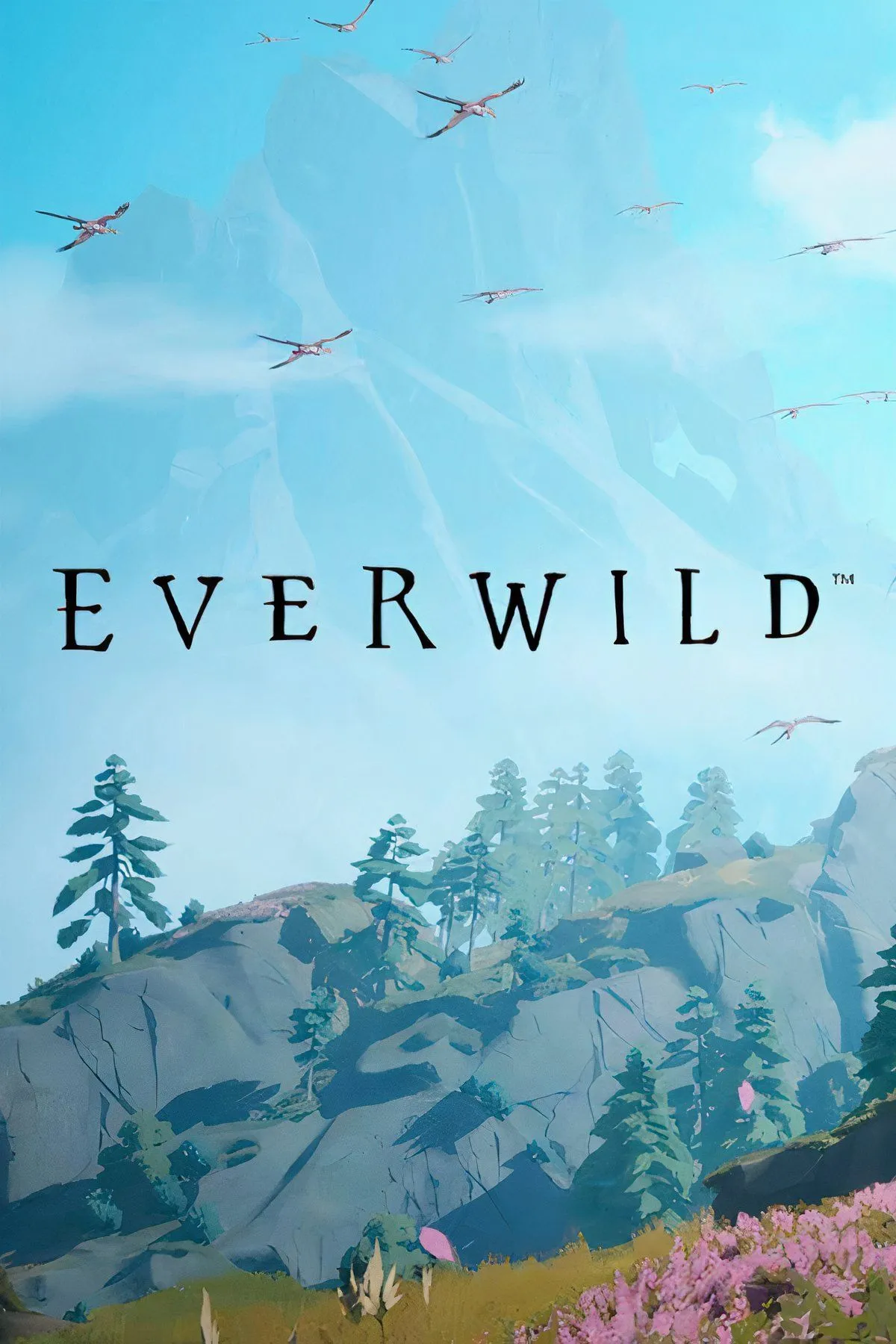 Cảnh quan nghệ thuật của game Everwild, với sinh vật huyền ảo và cây cối rực rỡ