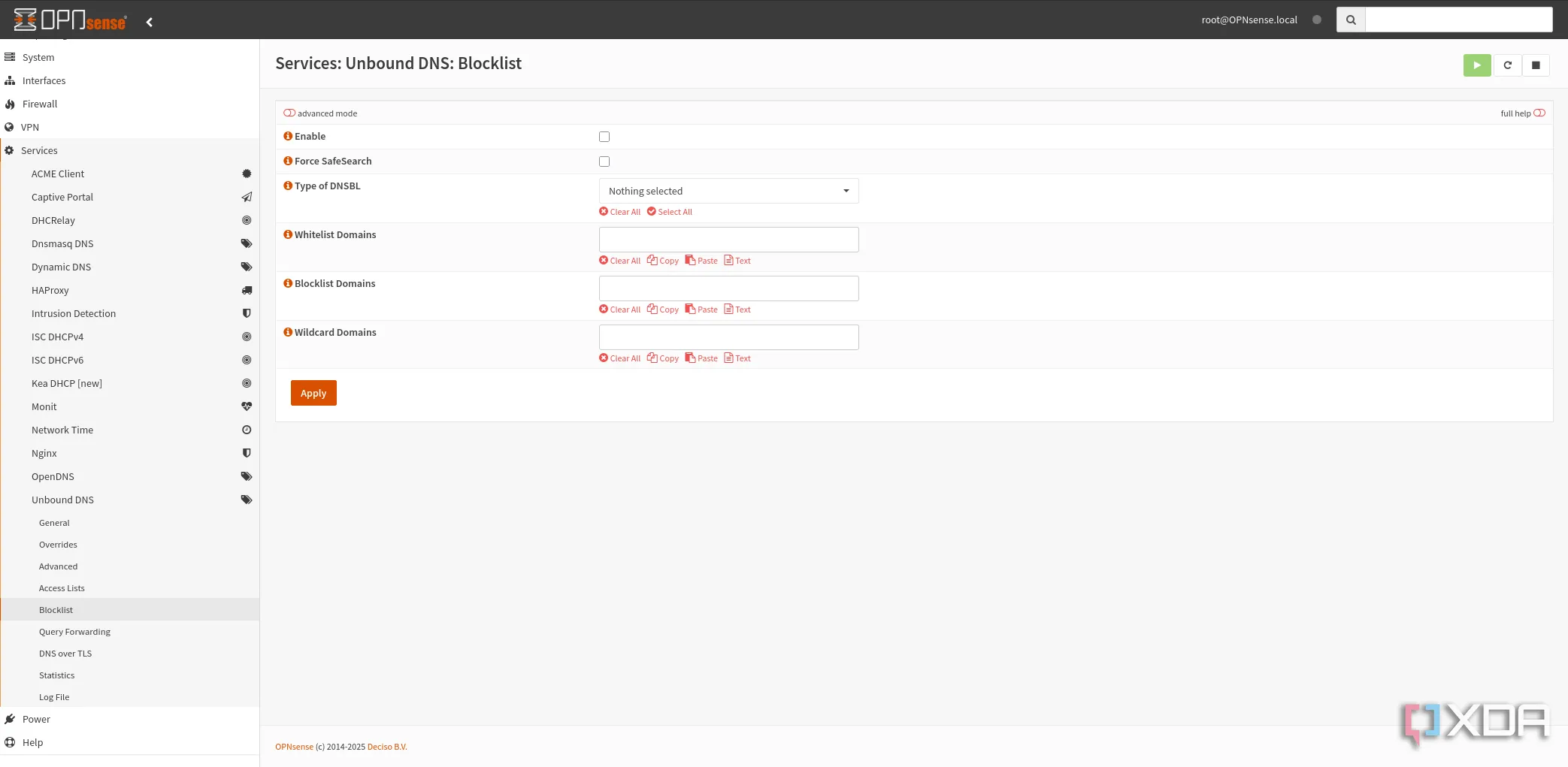 Cấu hình blocklist Unbound DNS trong OPNsense để chặn tên miền độc hại