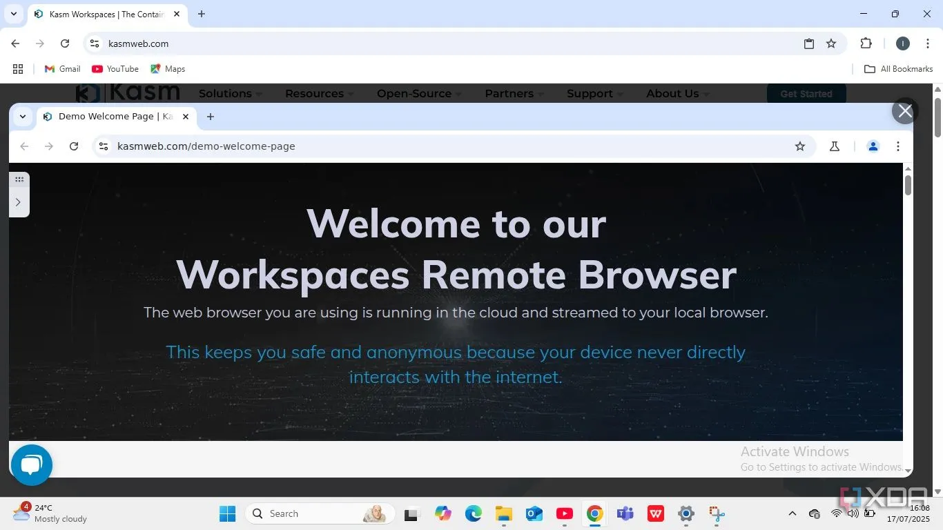 Chế độ duyệt web ẩn danh an toàn cho người dùng