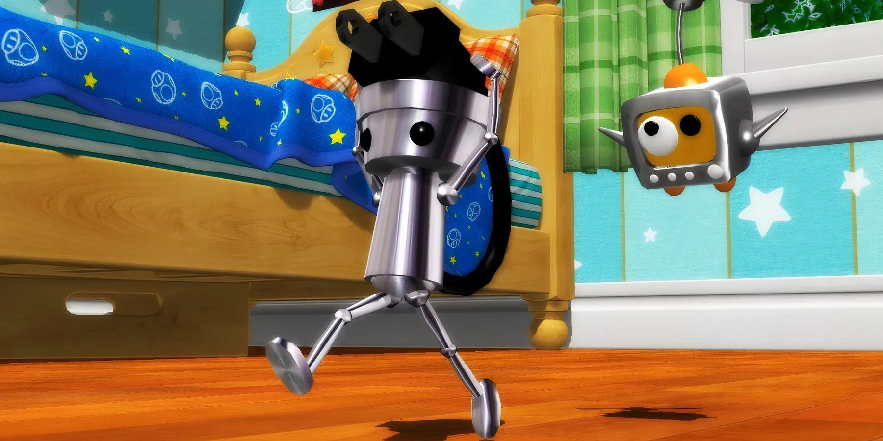Chibi-Robo!: Robot Chibi-Robo đang đứng cạnh ổ cắm điện