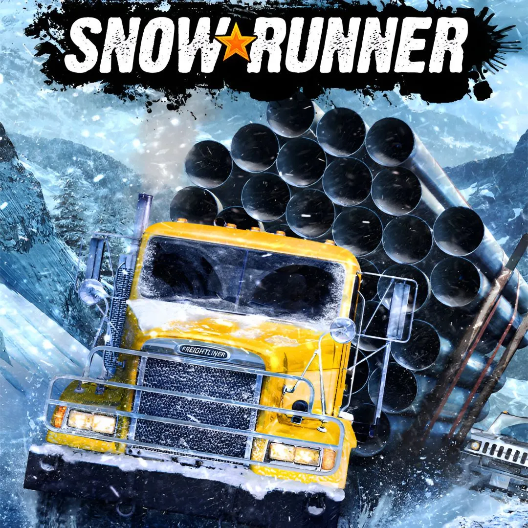 Chiếc xe tải vượt địa hình khó khăn trong SnowRunner, game mô phỏng vận chuyển chân thực trên PC