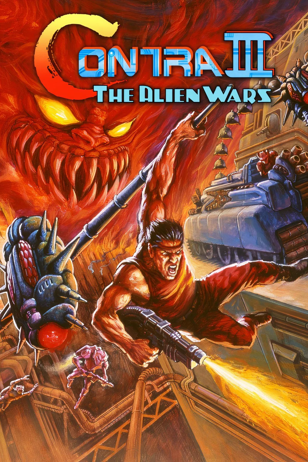 Chiến hạm Dodriguez, một trong những boss khó quên nhất trong Contra III: The Alien Wars, với lối chơi căng thẳng