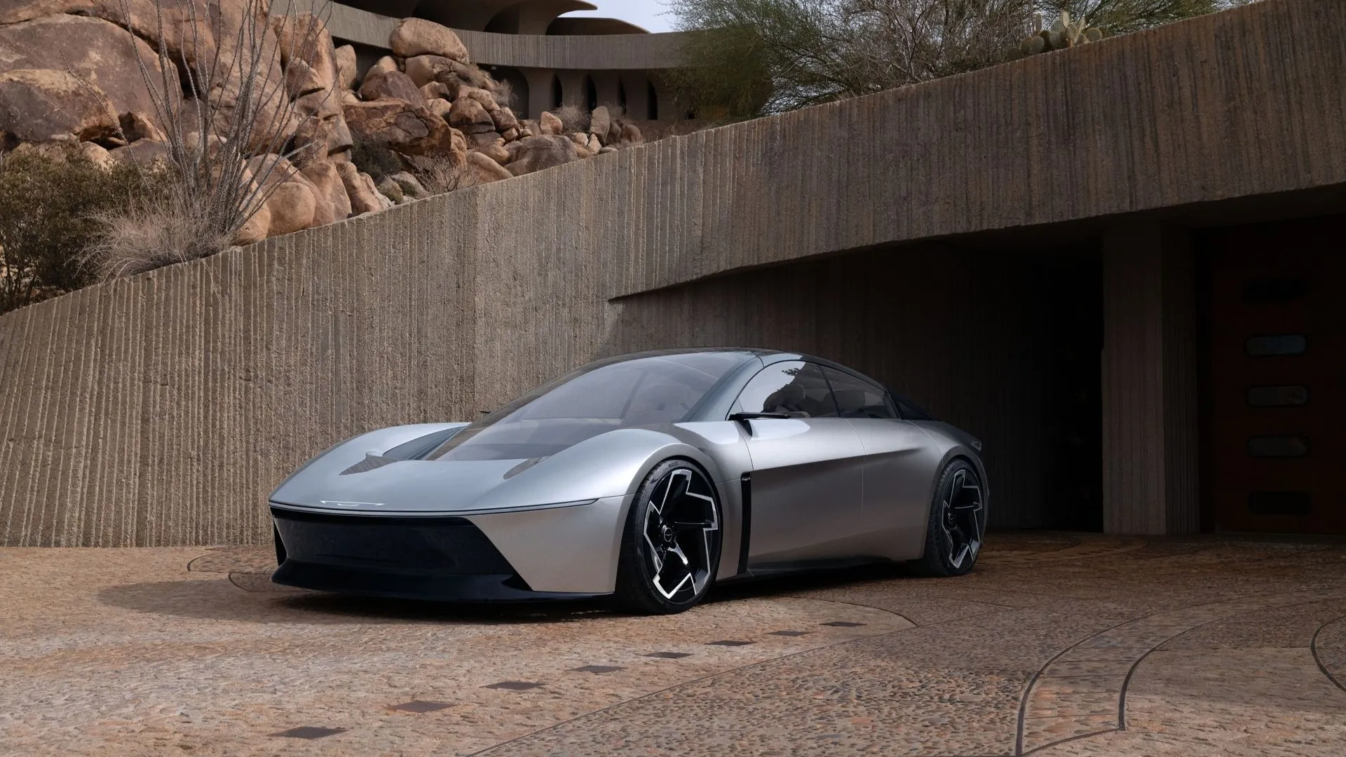 Chrysler Halcyon 2024, mẫu xe concept tự lái cấp độ 4 với công nghệ AI tiên tiến và sạc không dây.