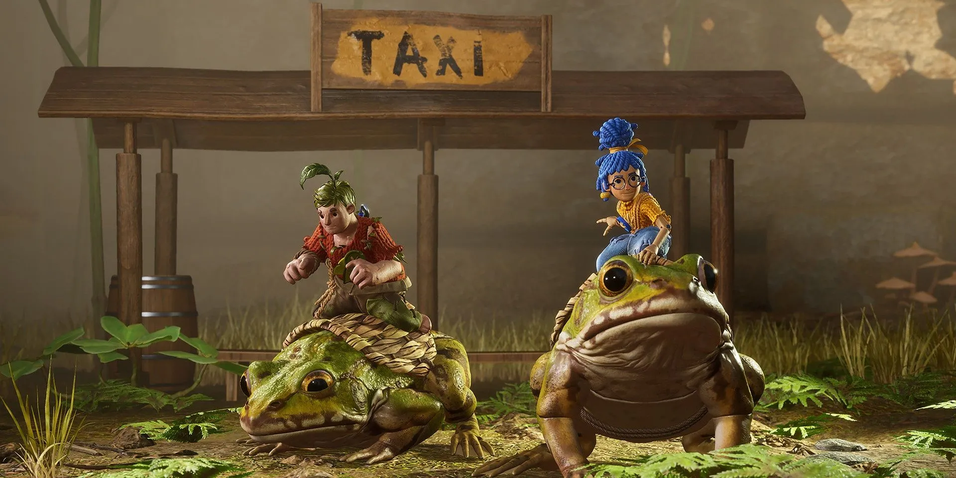 Cody và May tương tác với môi trường để giải đố trong game It Takes Two