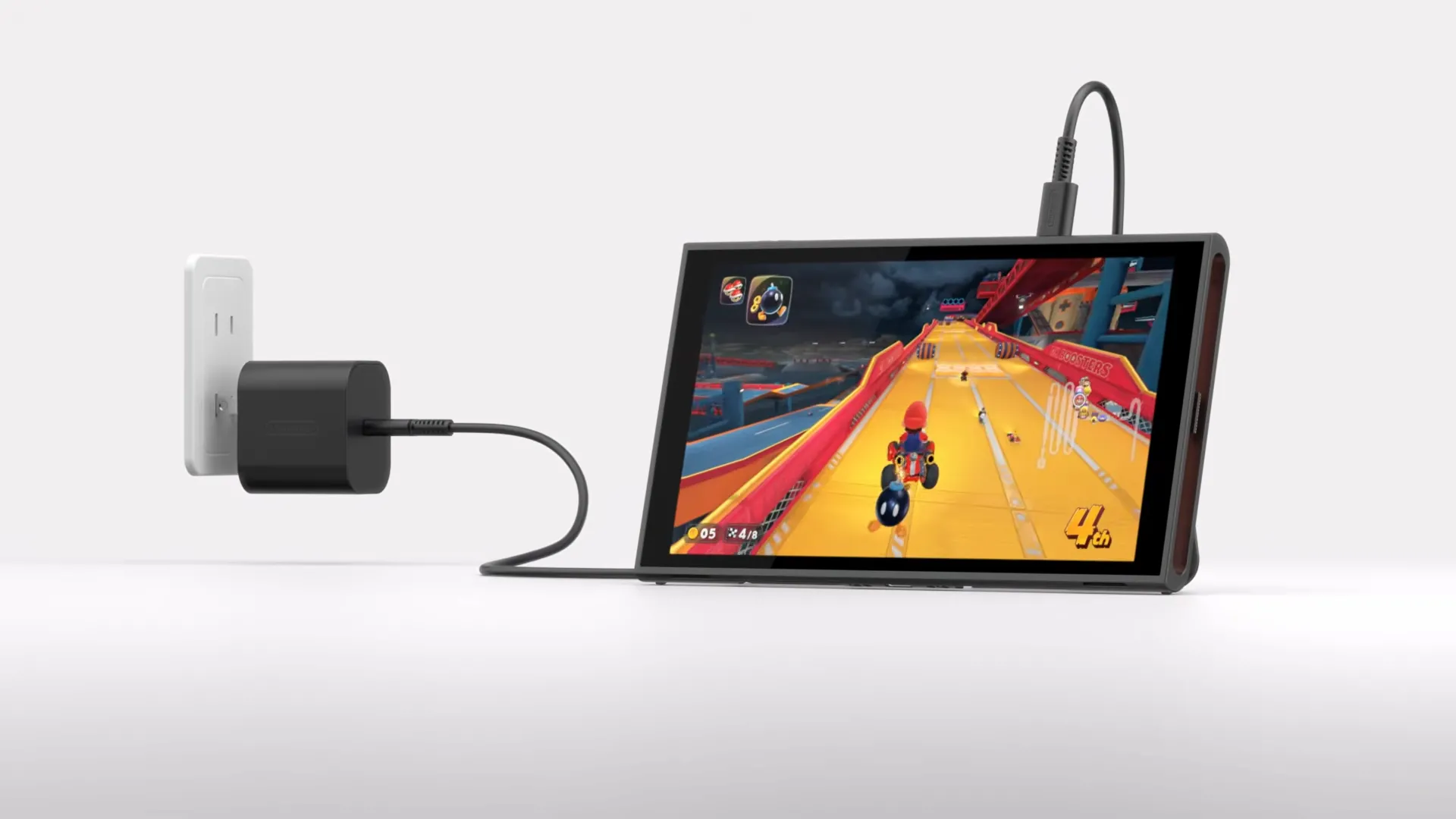 Cổng USB-C bổ sung nằm ở cạnh trên của Nintendo Switch 2, tăng tiện ích cho người dùng